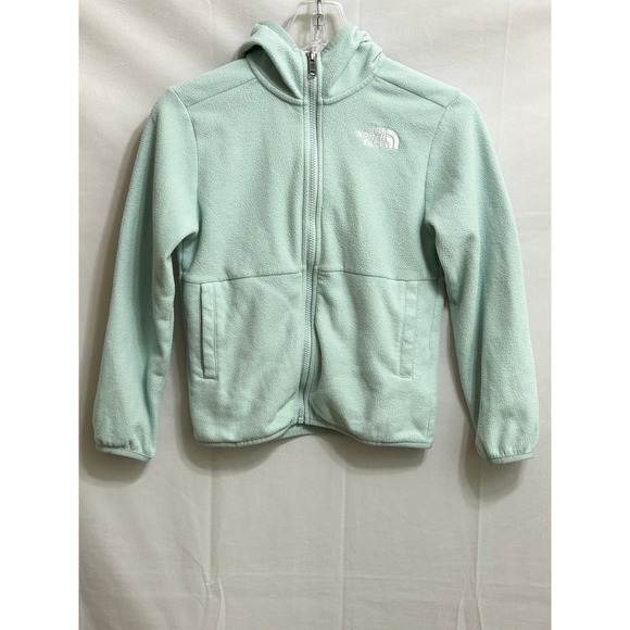 The North Face Other - The North Face Kids Mint Green Full Zip Fleece Hoodie Jacket Size M 10 Teen